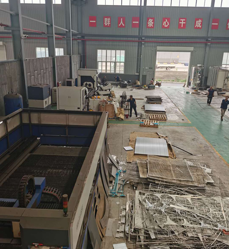 公司激光切割加工厂内实拍 
